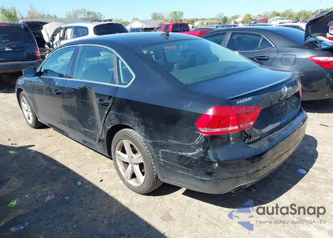 2013 Volkswagen Passat 2.5L Se from USA, damaged, VIN 1VWBP7A33DC110354